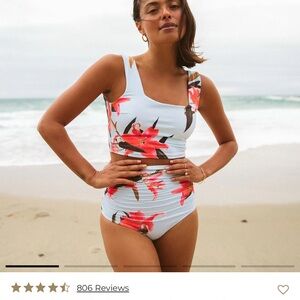 Albion Fit Olivia Swim Crop in Sea Glass